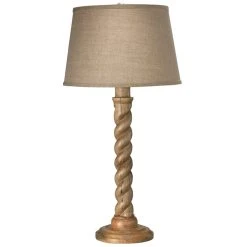 Best reviews of ???? Jamie Young Co Barley Twist Traditional Wood/Linen Table Lamp In Natural ????