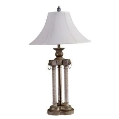 Top 10 ???? ORE International 36" Traditional Resin Table Lamp With Taupe Shade In Beige ????