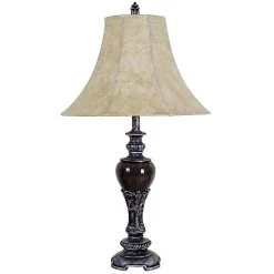 Cheapest ✨ ORE International 30" Traditional Resin Table Lamp With Taupe Shade In Black ????